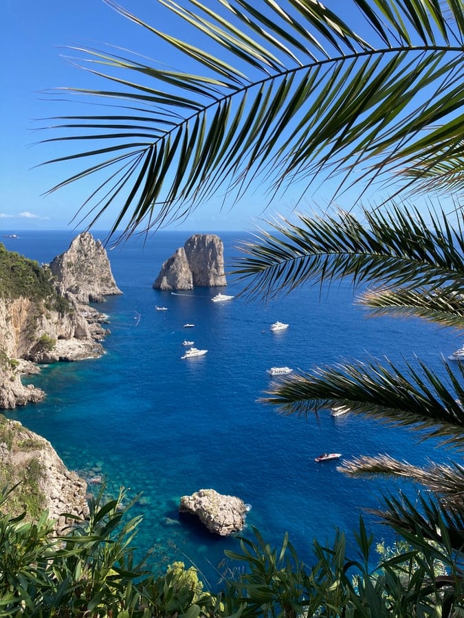Voyage en Italie Sicile mer dans la baie de Capri Akaoka